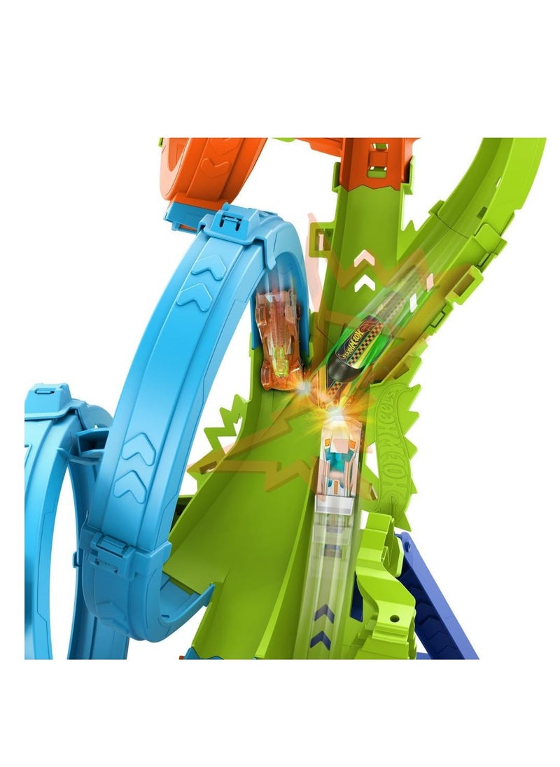 Hot Wheels - Hotwheels 4-Loop Crash-Out Track Set - Image 1