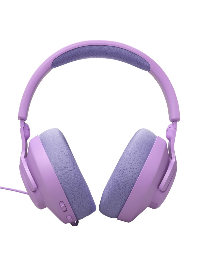 JBL JBL Quantum 100M2 Wired Over-Ear Gaming Headphones with JBL QuantumSOUND Signature and 3.5mm Earphone Jack, Multi-Platform Compatible, Detachable Microphone, Mute Function, Purple - Image 3