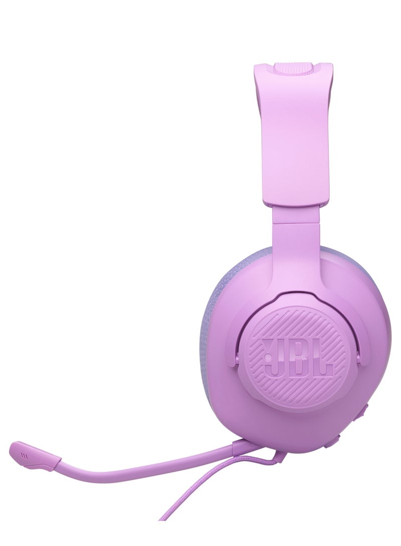 JBL JBL Quantum 100M2 Wired Over-Ear Gaming Headphones with JBL QuantumSOUND Signature and 3.5mm Earphone Jack, Multi-Platform Compatible, Detachable Microphone, Mute Function, Purple - Image 4