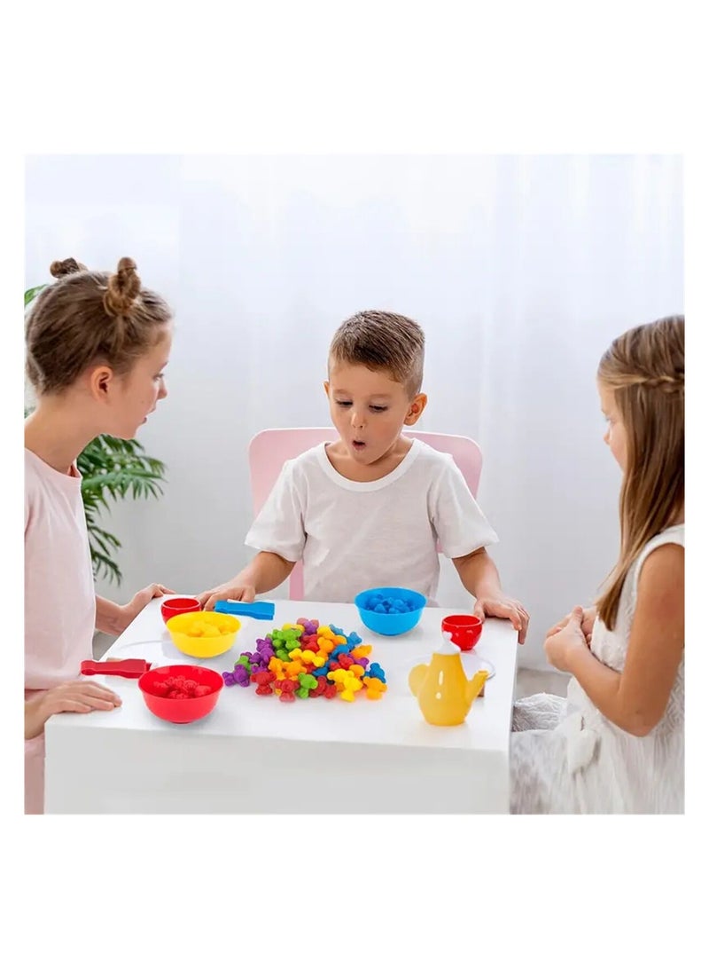 Kids Counting Koala Toys, Matching Game with Sorting Bowls for Preschool Learning Color Classification and Sensory Game Set - Image 4