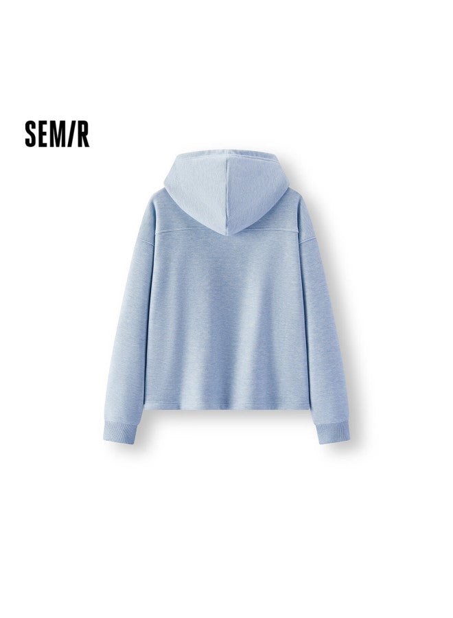 Semir Women's Winter Fleece-lined Oversized Split Hoodie Top 101725116010 - Image 1