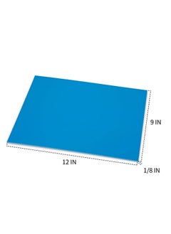 Falling In art Falling in Art Soft Linoleum Carving Block, 9 Inches by 12 Inches, Blue, 4-Pack  - Image 3