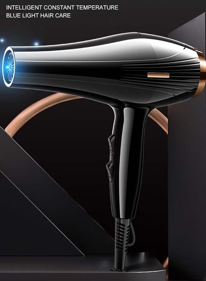 JWSISSIE 6-in-1 Ionic Hair Dryer, Salon Professional Blow Dryer 2200W AC Motor Fast Drying with 2 Speed, 3 Heat Setting, with Diffuser, Nozzle, Concentrator Comb for Curly and Straight Hair，comb - Image 2