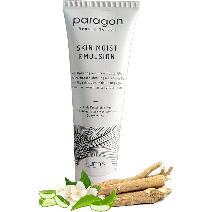 Lume by Paragon Beauty Garden Skin Moist Emulsion Face and Body Lotion 120 Gram for Dry and Normal Skin | Formulated to Address Dryness, Dehydration | Moisturizing and Soothing - Image 1
