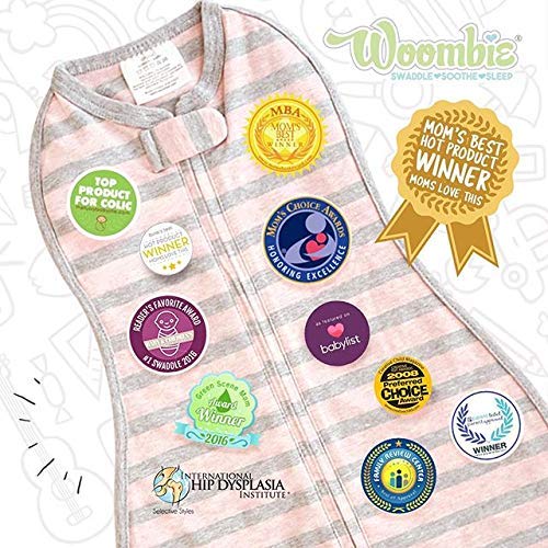 Woombie Air Vented Swaddling Blanket - Cotton Baby Swaddle, Wearable Blanket, Orange, 14-19 lbs - Image 4