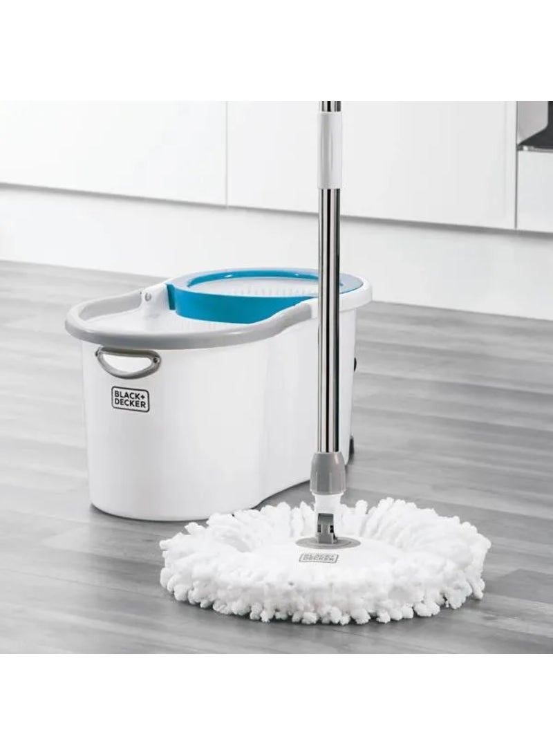 Black+Decker High Quality Pedal Spin Mop Bucket Multicolor 61519