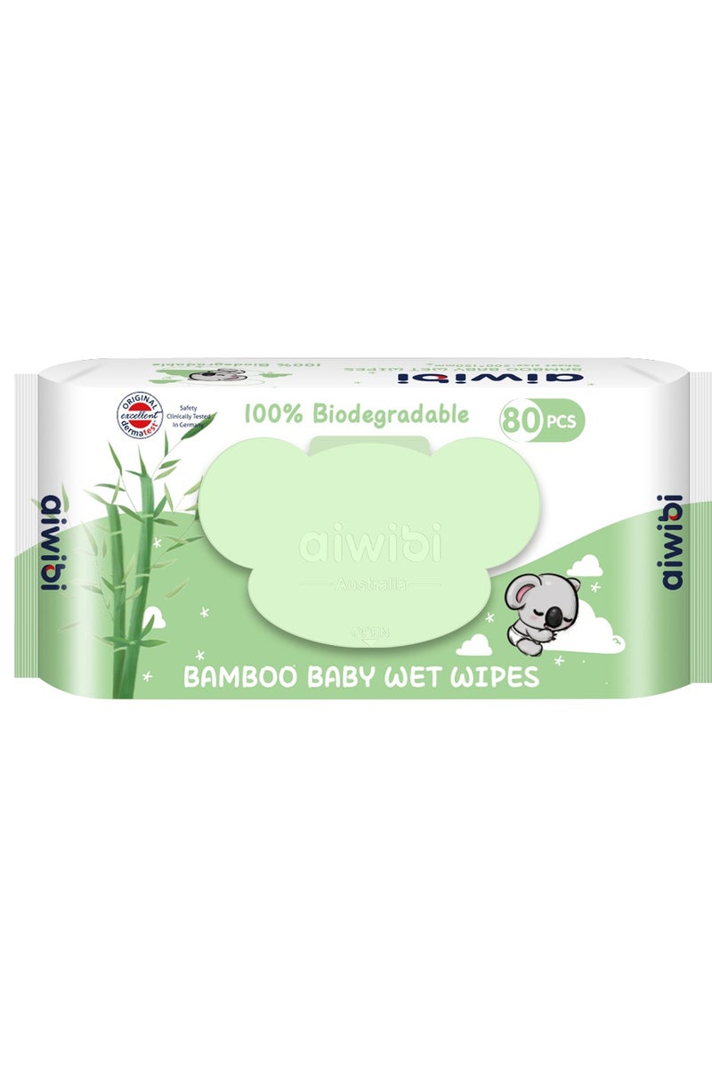 أيويبي مناديل مبللة للأطفال - الخيزران وشجرة الشاي الطبيعية 240 قطعة 2 + 1 مجانًا. - Image 3