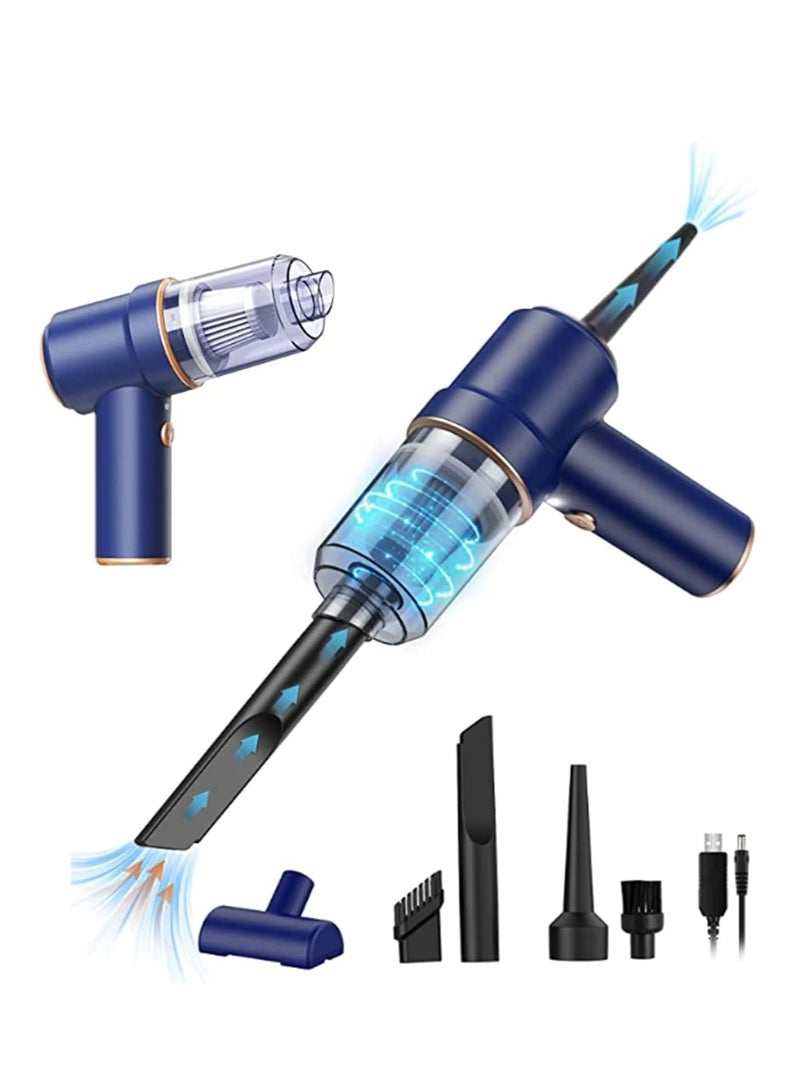 مودرن هوم مكنسة كهربائية للسيارة لاسلكية، مكنسة كهربائية محمولة باليد، شفط قوي 9000 باسكال/120 وات، تمتص وتنفخ 2 في 1، مع ضوء LED للسيارة/المنزل/المكتب/الحيوانات الأليفة، قابلة لإعادة الشحن عبر USB - Image 1
