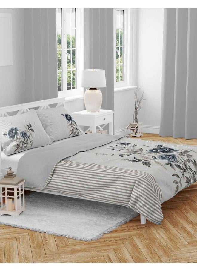 SHATTA - 3 Piece Printed Comforter Set King Size 240x 220 cm -Multicolour - Image 1