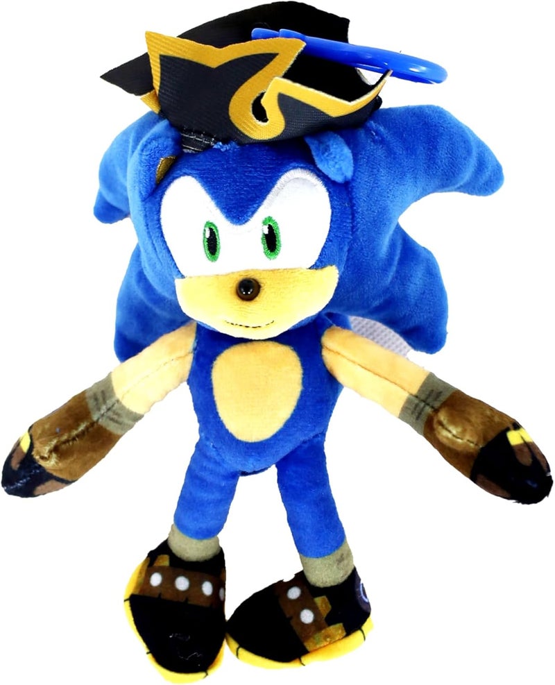 Sonic Prime : Plush Clip 6-Inch - Netflix Series, Licensed, Boys & Girls, Huggable Sonic - Image 1