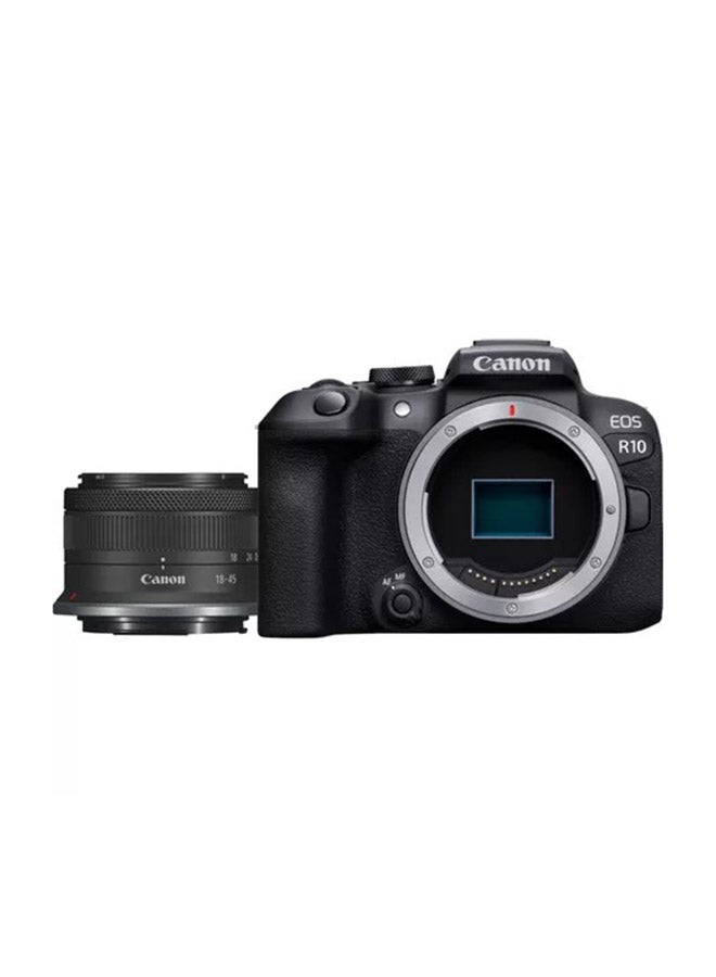 كانون كاميرا EOS R10 بدون مرآة + عدسة RF-S مقاس 18-45 مم F4.5-6.3 IS STM - Image 1