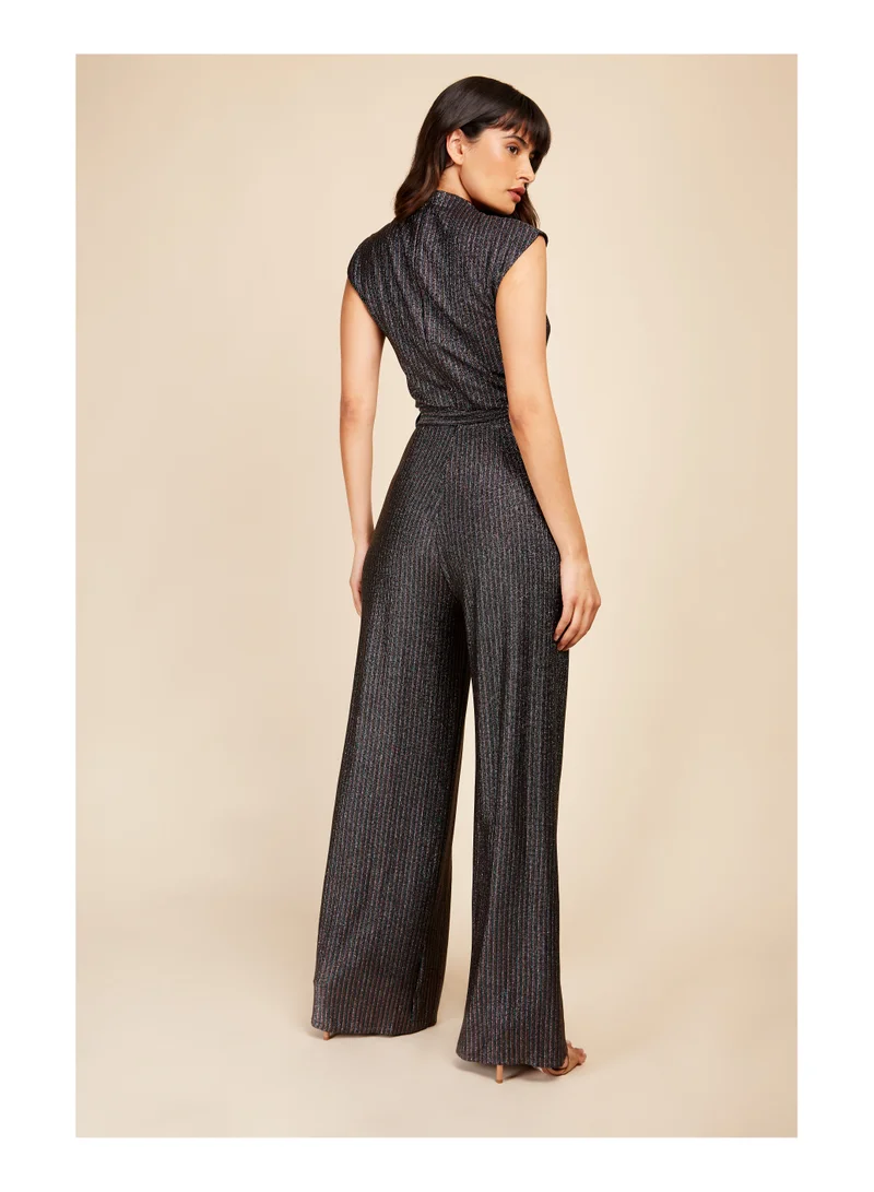 Little Mistress Little Mistress Black Metallic Jsuit