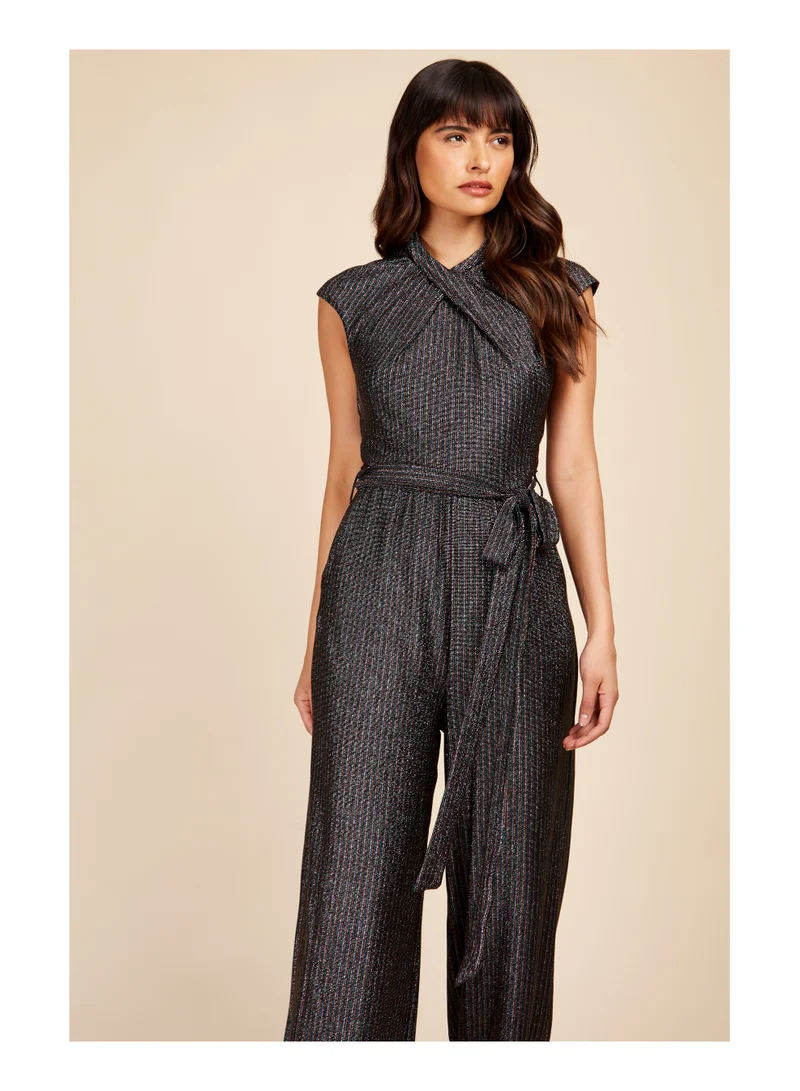 Little Mistress Little Mistress Black Metallic Jsuit