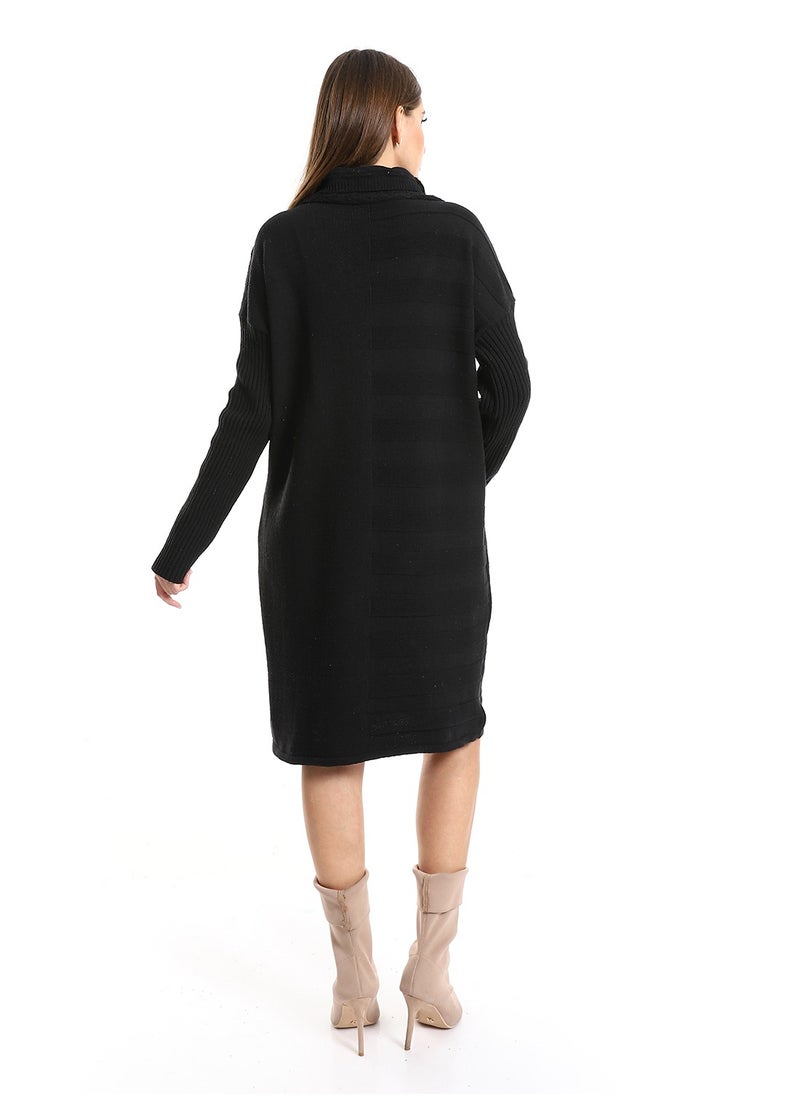 Caesar - Women Long Wool Pullover With High Neck - Image 1