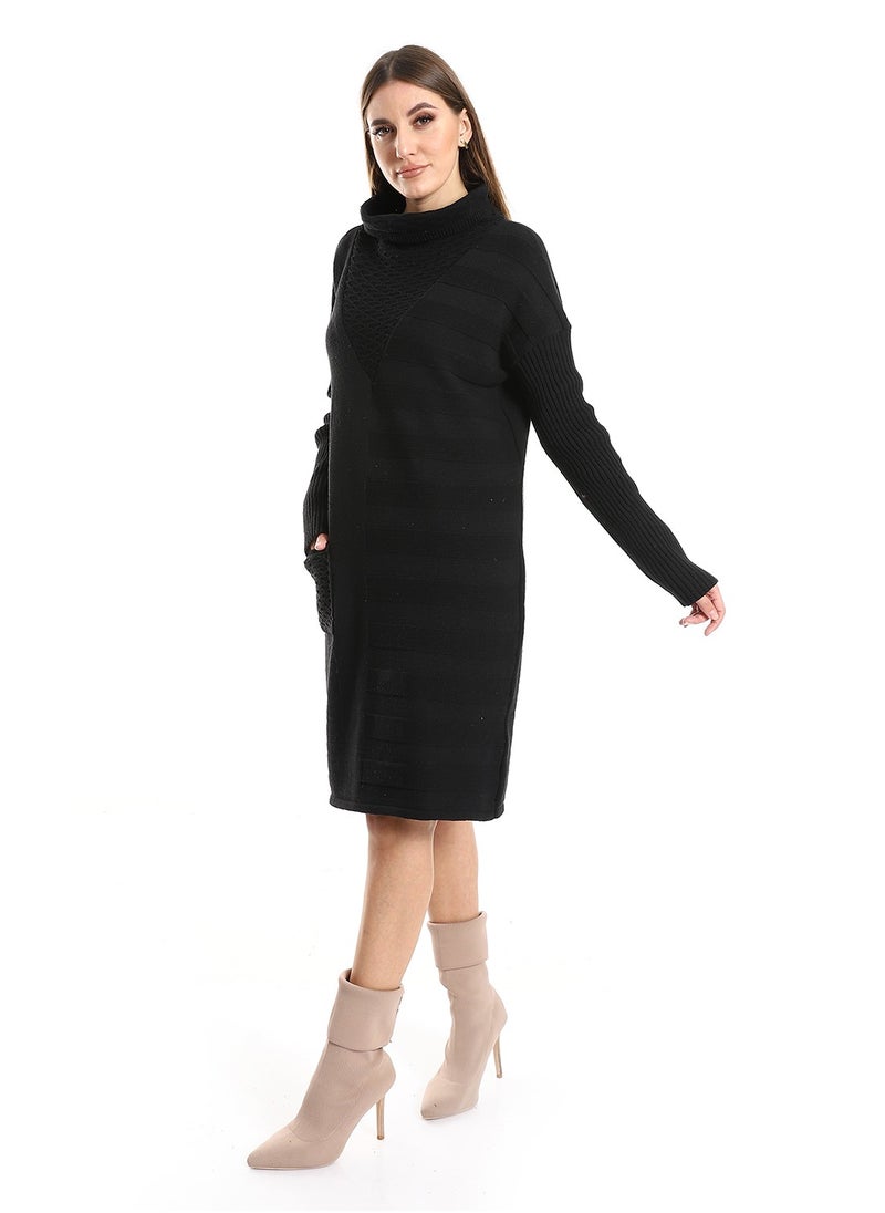 Caesar - Women Long Wool Pullover With High Neck - Image 1
