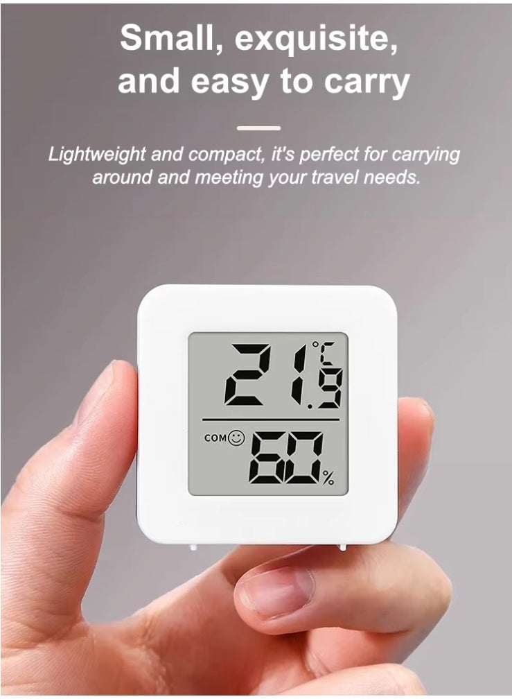 Cloovvie Digital Thermometer Hygrometer, Indoor Temperature and Humidity Monitor with High Precision Sensor, Clear LCD Display, Comfort Indicator, Compact Design for Home, Bedroom, Baby Room, Office and Travel - Image 2