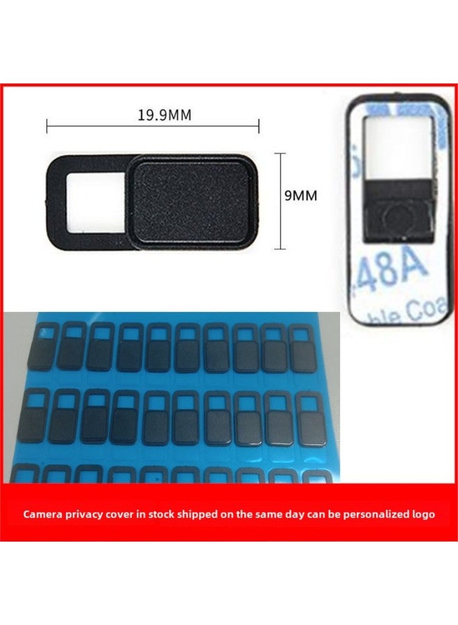 Mobile Phone Camera Cover Sticker Webcam Cover Tablet PC Lens Protection Cover Sliding Privacy Cover-Color:Black Bare Metal  - Image 4