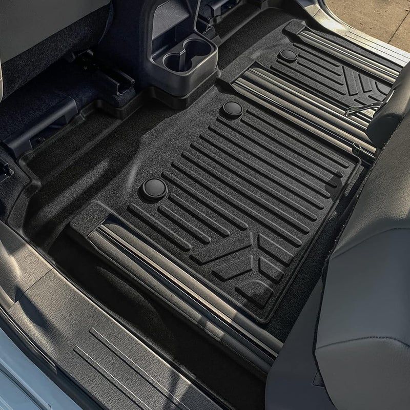 SMARTLINER Custom Fit Floor Mats 2 Row Liner Set Black for 2021-2023 Toyota Sienna - Image 5