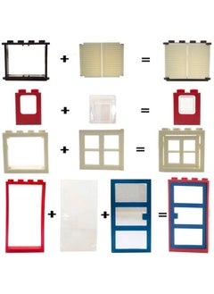 Taken All 82 Piece Windows & Doors & Fences Sets Building Block Toy Compatible Major Brands Children Gifts  - Image 4