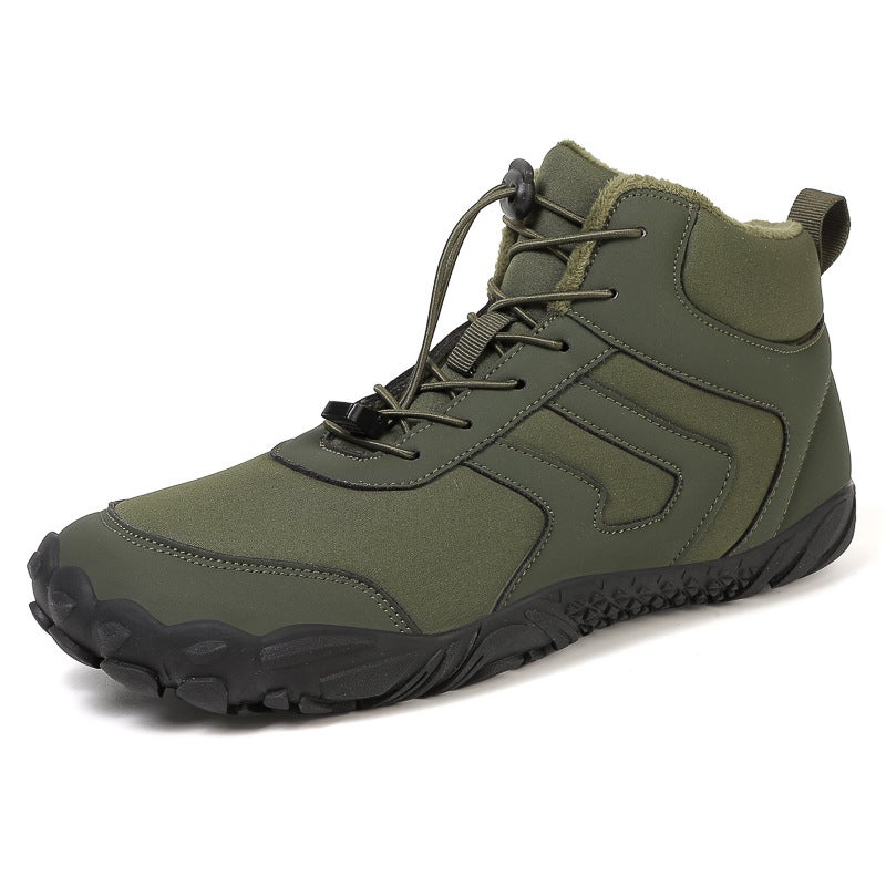 New Cotton Boots For Men And Women, Casual Cotton Shoes With Fleece Lining, Thickened Snow Boots, Warm Couple'S High-Top Comfortable Cotton Boots - Image 5