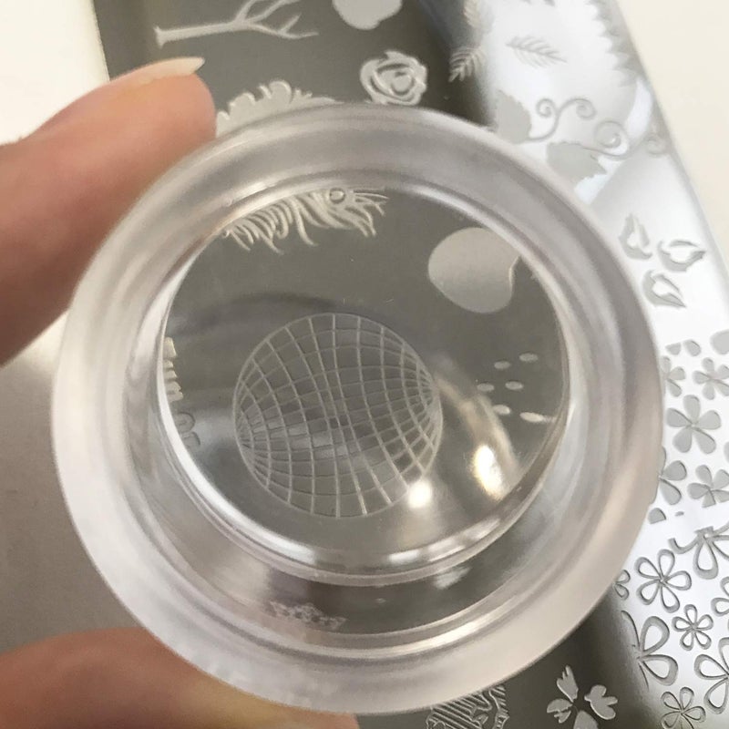 PUEEN 35mm HD Chunky Transparent Soft Stamper and Scraper Set - Nail Art - Stamping Tools - CLEAR - BH000706 - Image 4