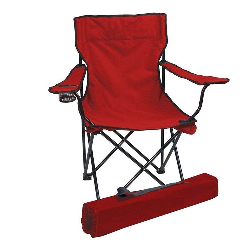Lomesh Polyester Standard Quad Lightweight Camping Chair Fold able and PortableCollapsible Chair with Carrying Bag for Outdoor - Image 1