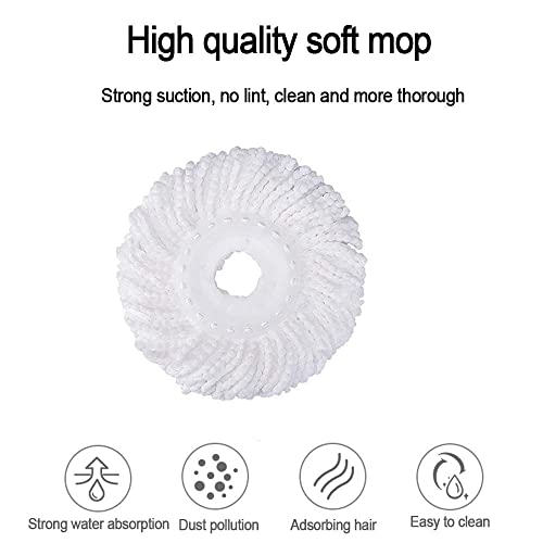 GTC® Pack of Eight Replacement Head Refill for 360° Rotating Easy Spin Mop Cleaner Duster Refill - Image 2