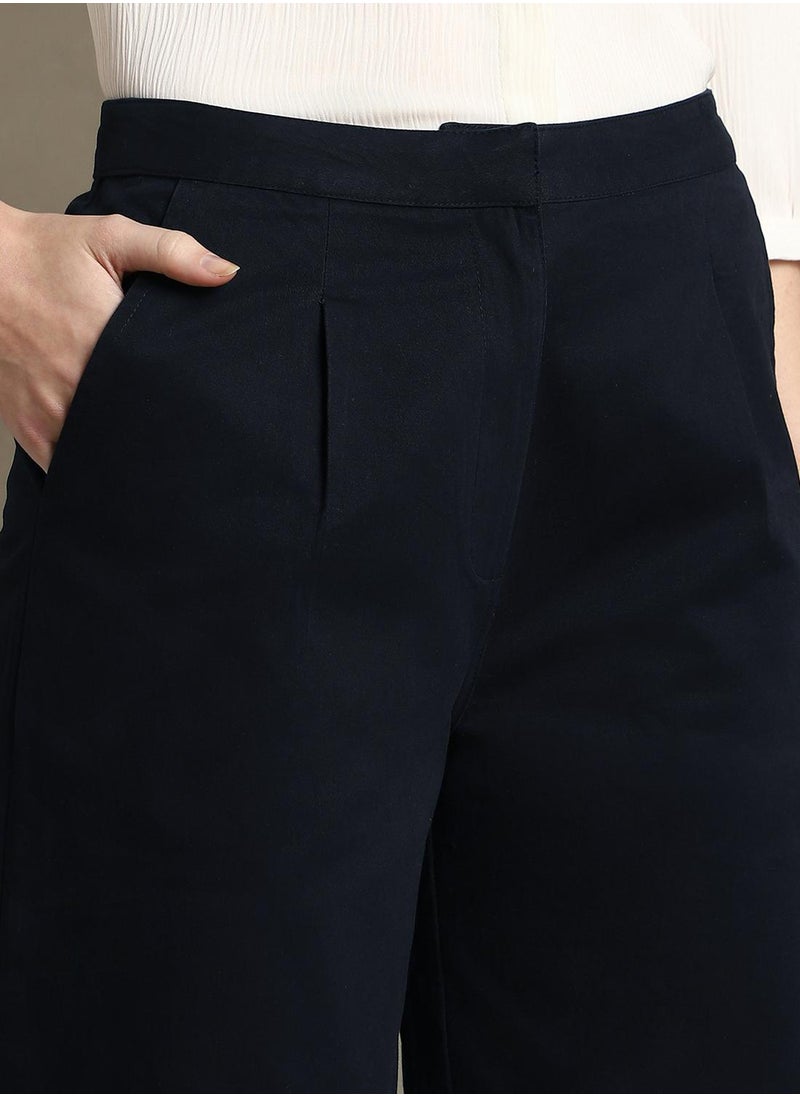Dennis Lingo Navy Pants For Women  - Image 4