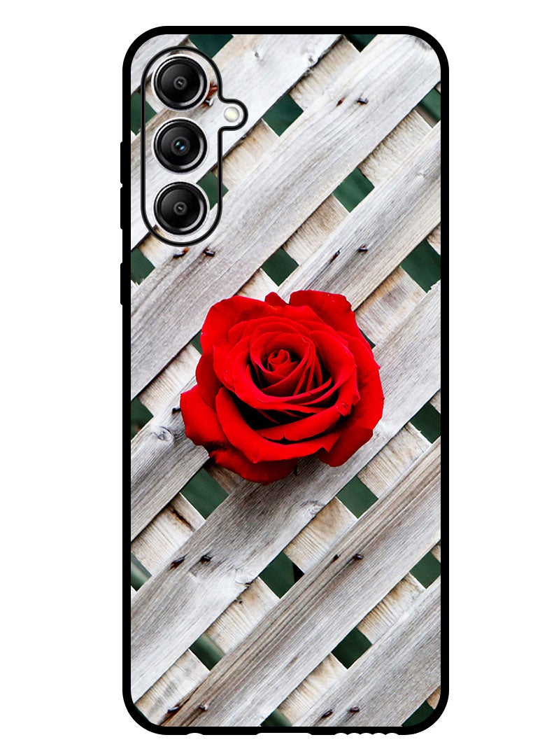 Theodor Protective Case Anti Scratch Shock Proof Bumper Cover For Samsung Galaxy M15 rose_fence_wall - Image 1