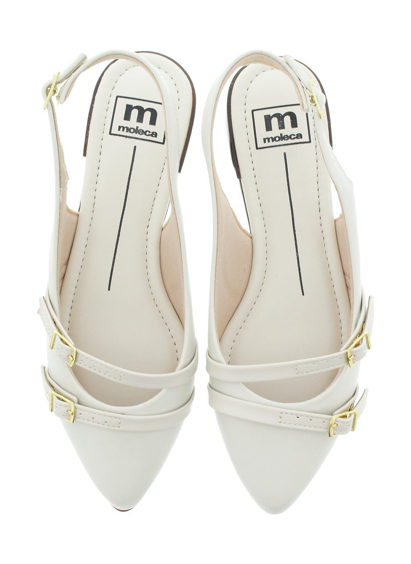 موليكا أحذية كلاسيكية بكعب منخفض للنساء - أحذية أنيقة بكعب منخفض | تصميم مريح سهل الارتداء | أحذية نسائية رسمية ورسمية | أحذية أنيقة بحزام خلفي للعمل والمناسبات والارتداء اليومي - Image 5