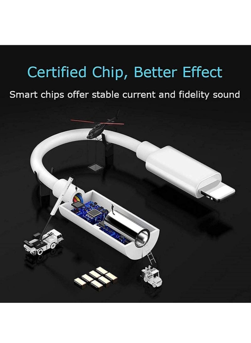 3 Pack Lightning to 3.5 mm Headphone Jack Adapter, Apple MFi Certified Veetone iPhone Audio Dongle Cable Earphones Headphones Converter Compatible with iPhone 12/12 Pro/11/11 Pro/SE/X XR XS XS Max 8 7