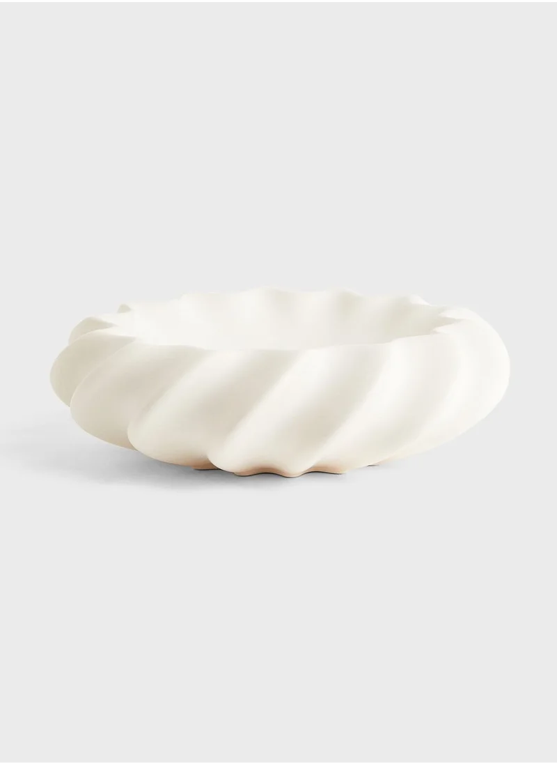 H&M Ribbed Stoneware Bowl