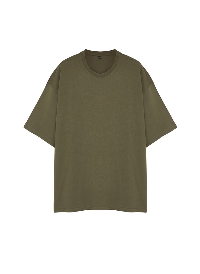 Khaki Men's Plus Size Oversize Comfortable Basic 100% Cotton T-Shirt TMNSS23TS00139 - pzsku/ZF9C8E9C6EBF34F28C247Z/45/_/1730939813/f6081eb1-5bc4-4608-8376-1d976cdf84a1