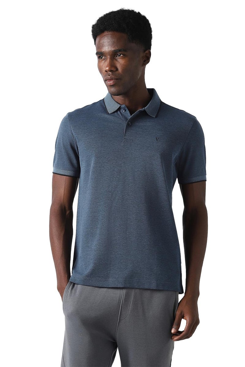 Van Heusen_Mens__T Shirt_(VFKPARGFJ14872_Teal_2XL) - Image 1