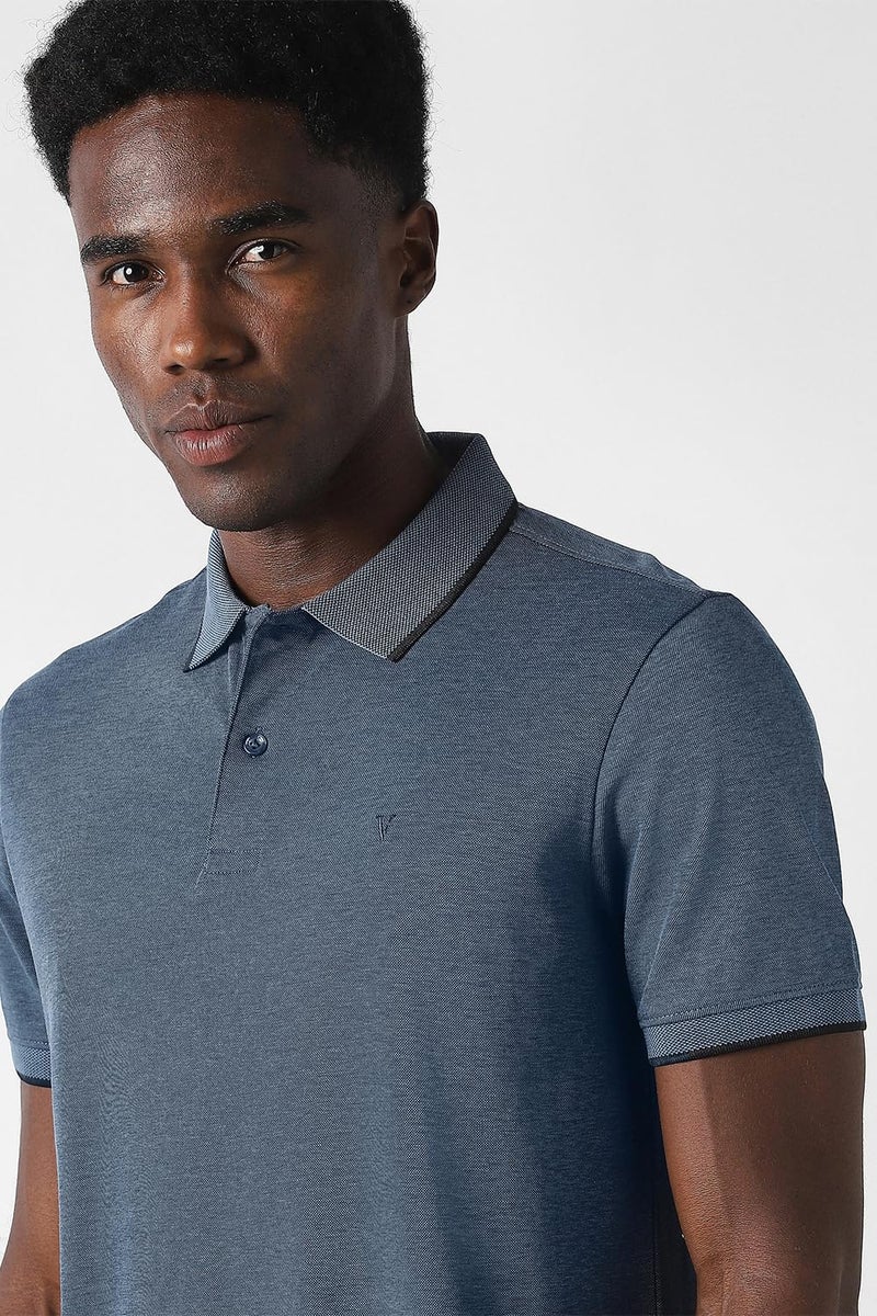 Van Heusen_Mens__T Shirt_(VFKPARGFJ14872_Teal_2XL) - Image 4