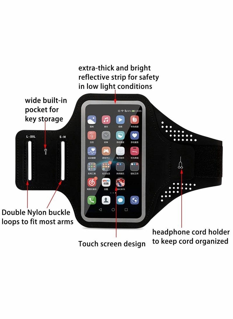 Barakah Cell Phone Armband Case and Running Waist Set, Waterproof and Reflective - Image 3