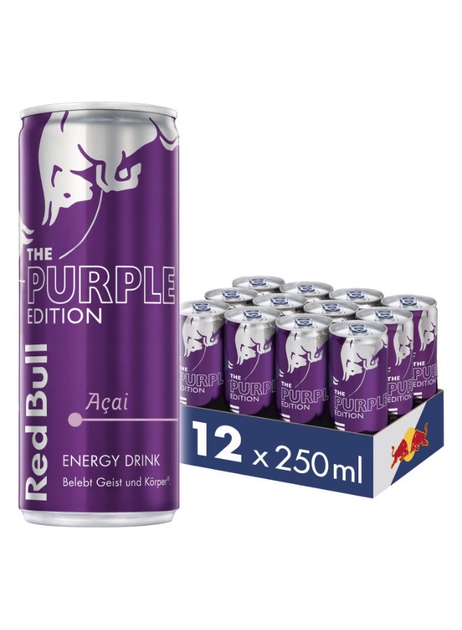 Red Bull Value Pack! 12x Red Bull The Purple Edition - Açaí Flavored Energy Drink (250ml) - Image 1