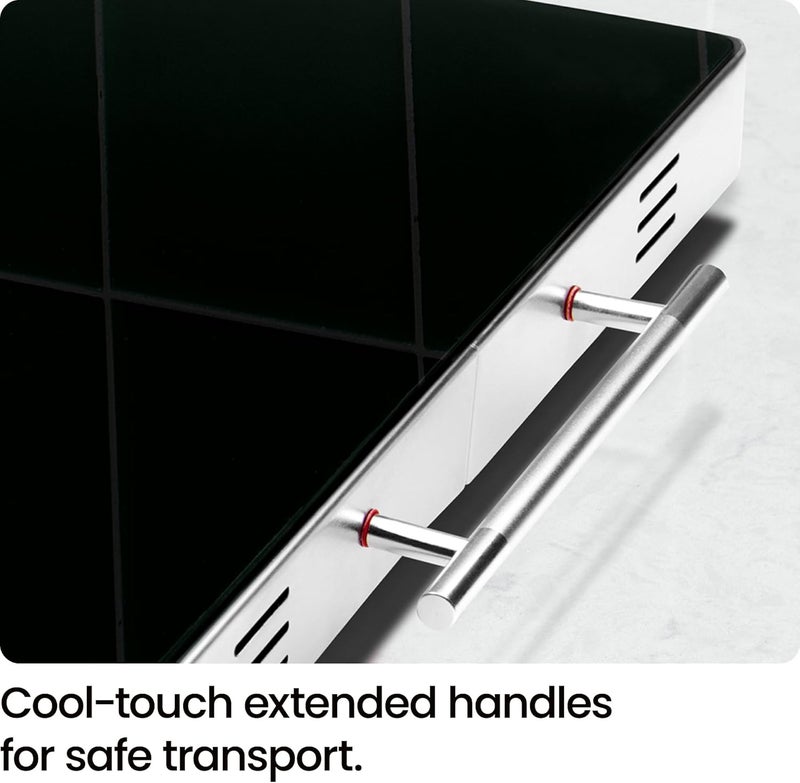 Chefman Electric Warming Tray with Adjustable Temperature Control, Perfect For Buffets, Restaurants, Parties, Events, and Home Dinners, Glass Top Extra Large 21” x 16” Surface Keeps Food Hot – Black - Image 5