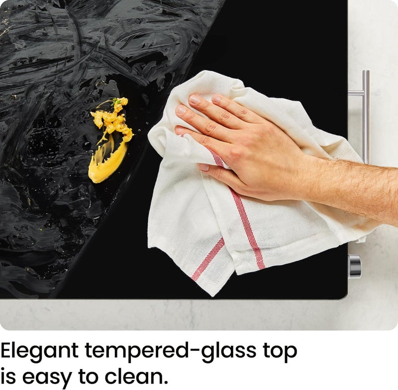 Chefman Electric Warming Tray with Adjustable Temperature Control, Perfect For Buffets, Restaurants, Parties, Events, and Home Dinners, Glass Top Extra Large 21” x 16” Surface Keeps Food Hot – Black - Image 3