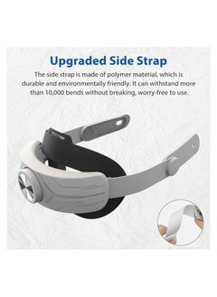 SYOSI Head Strap for Meta Quest 3, Super Soft and Skin Friendly PU Surface, Elite Strap Replacement, Adjustable Enhanced Support and Lightweight Design VR Accessories for Meta Quest 3  - Image 3