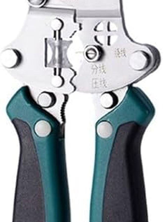 11 في 1 ملقط تجريد أسلاك متعدد الوظائف للكهربائيين بشفرات دقيقة أسود أحمر - Image 4