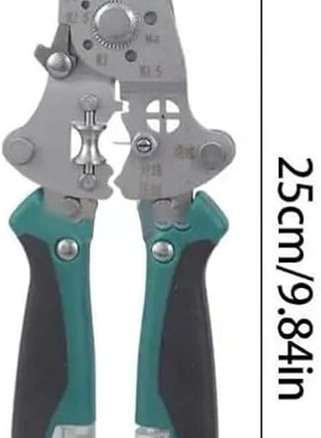 11 في 1 ملقط تجريد أسلاك متعدد الوظائف للكهربائيين بشفرات دقيقة أسود أحمر - Image 5