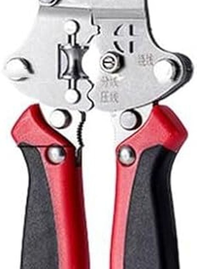 11 في 1 ملقط تجريد أسلاك متعدد الوظائف للكهربائيين بشفرات دقيقة أسود أحمر - Image 1