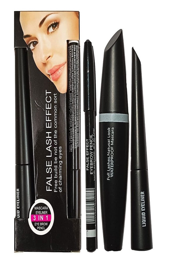 GOLD MAX Curls Lashes, Highly Pigmented Colour, Long-lasting, Waterproof, Hypercurl With 3 in 1 Lash Effect pack Eyebrow Pencil & Eyeliner Black - Image 1