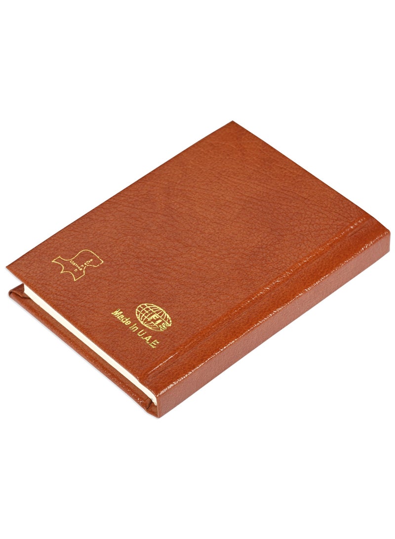 FIS FIS Bonded Leather Pocket Diary 2025 (English) Hard Cover Brown- FSDI10EB25BR  - Image 5