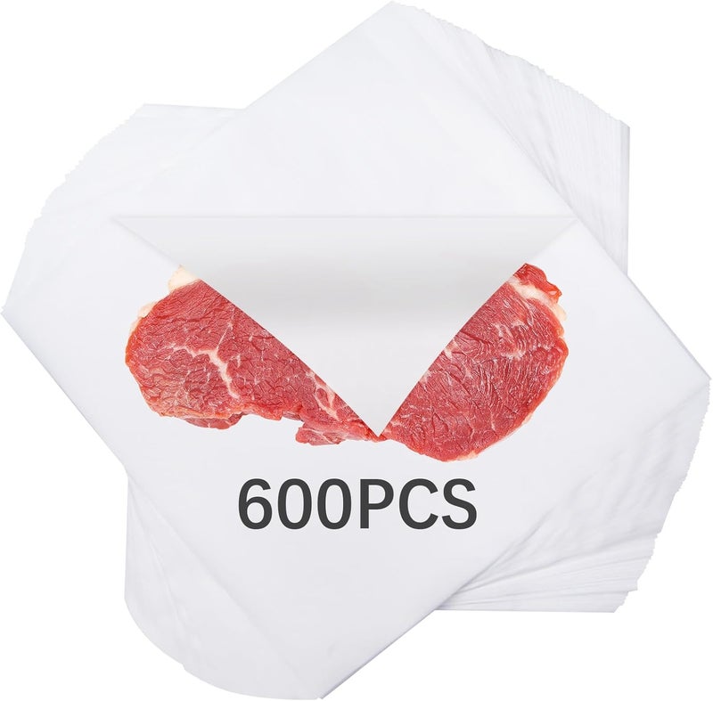 lipetol 600Pcs White Butcher Paper for Sublimation No Wax Square Sublimation Butcher Paper Sheets 12 x 12 inch Disposable Charcuterie Papers Precut Butcher Papers for Heat Press, Wrapping Meat, Smoking Meat - Image 1