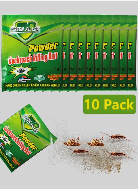 10 Pack Effective Cockroach Killer Roach Baits Trap Killing Powder for Household Use Indoor