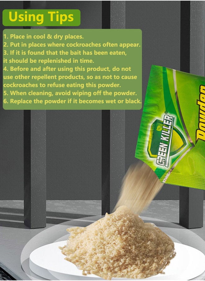 10 Pack Effective Cockroach Killer Roach Baits Trap Killing Powder for Household Use Indoor
