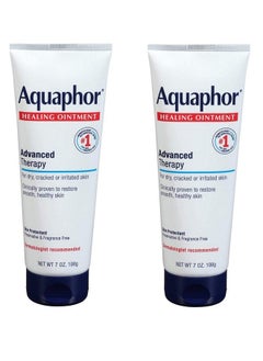 Aquaphor Healing Ointment Dry Skin Moisturizer Hands Heels Elbows Lips 7 Oz. Tube 2 Pack  - Image 2