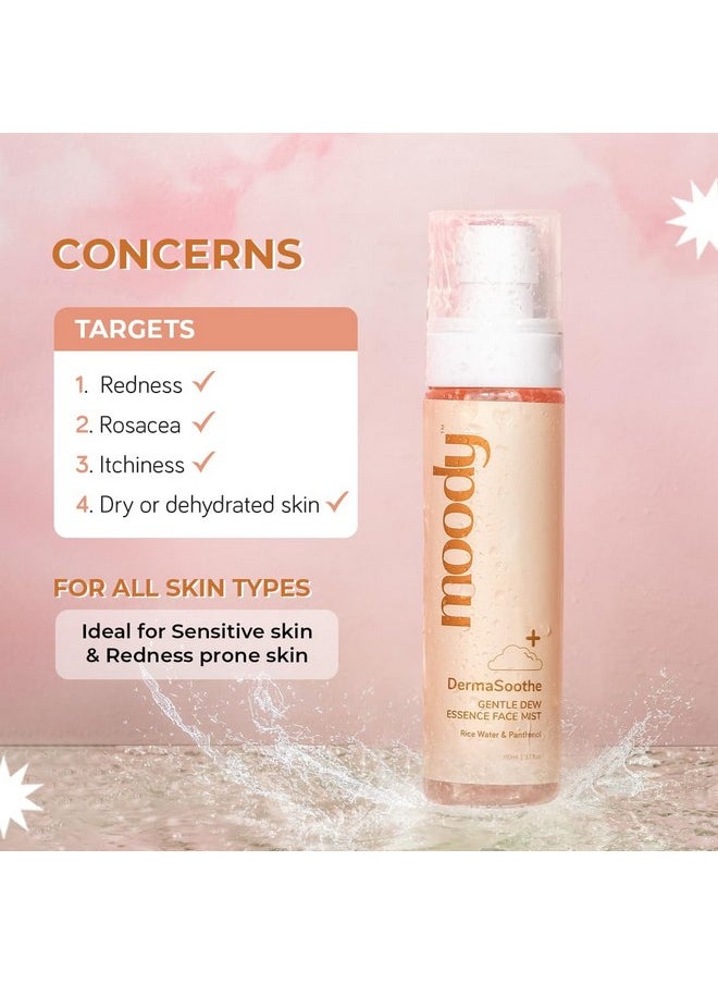  مودي - Dermasoothe Brightening Face Mist & Essence Toner With Rice & Ceramides | تقوية حاجز البشرة | للحصول على بشرة كورية صافية وزجاجية ومشرقة ومرطبة | تونر خالٍ من الكحول | نباتي 100% | 110 مل - Image 1